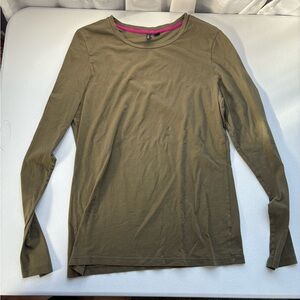 Cynthia Rowley Olive Long Sleeve Tee